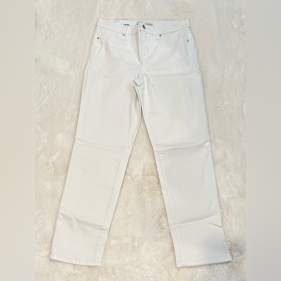 - Ella Moss Ladies' Straight Mid-Rise Ankle Jeans, White - Picture 6 of 11